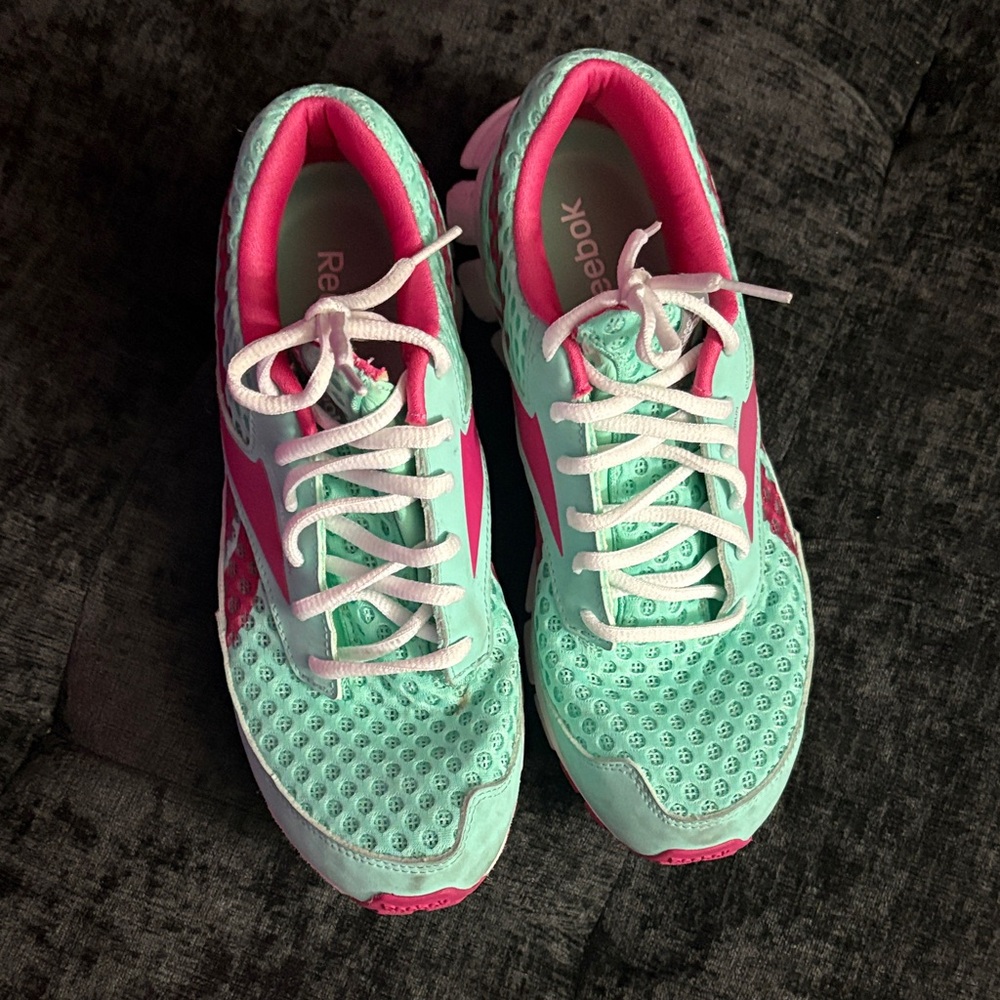 Reebok Women's Teal and Pink Athletic Shoes